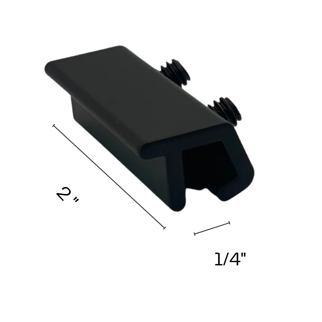 NUSET Tamper Resistant Sliding Window Lock, Double Hex Screw, Black