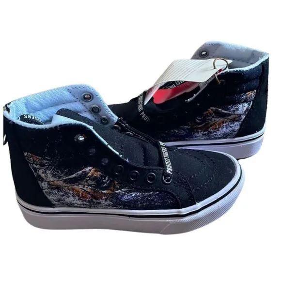 NWT Boys High Top Vans Discovery ProjectCat Tigers