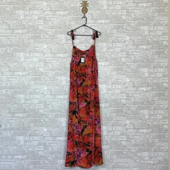 NWT City Chic Sunrise Floral Tie Strap Maxi Dress