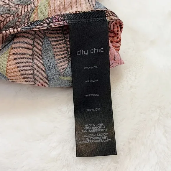 NWT City Chic Sunrise Floral Tie Strap Maxi Dress