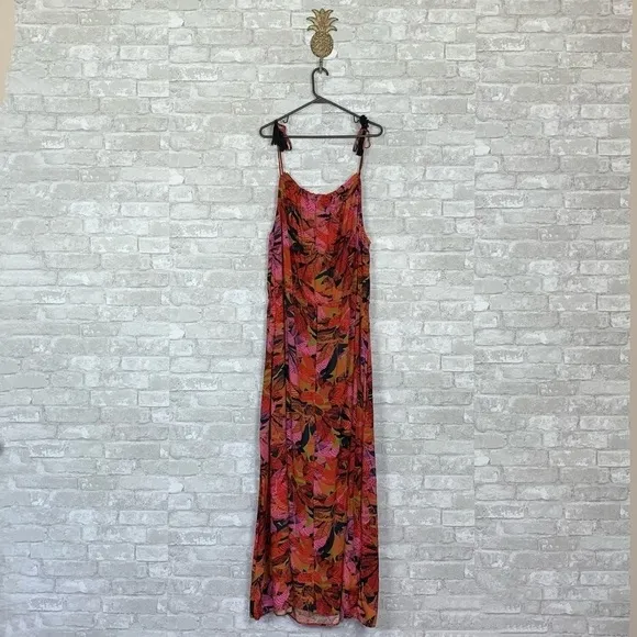 NWT City Chic Sunrise Floral Tie Strap Maxi Dress