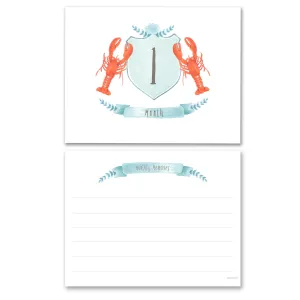 Ocean Themed Monthly Milestone Photo Cards