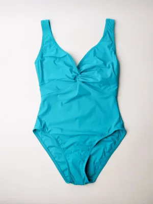 One Piece Underwire Knot Twist In Seafoam