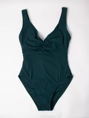 One Piece Underwire Knot Twist In Spruce