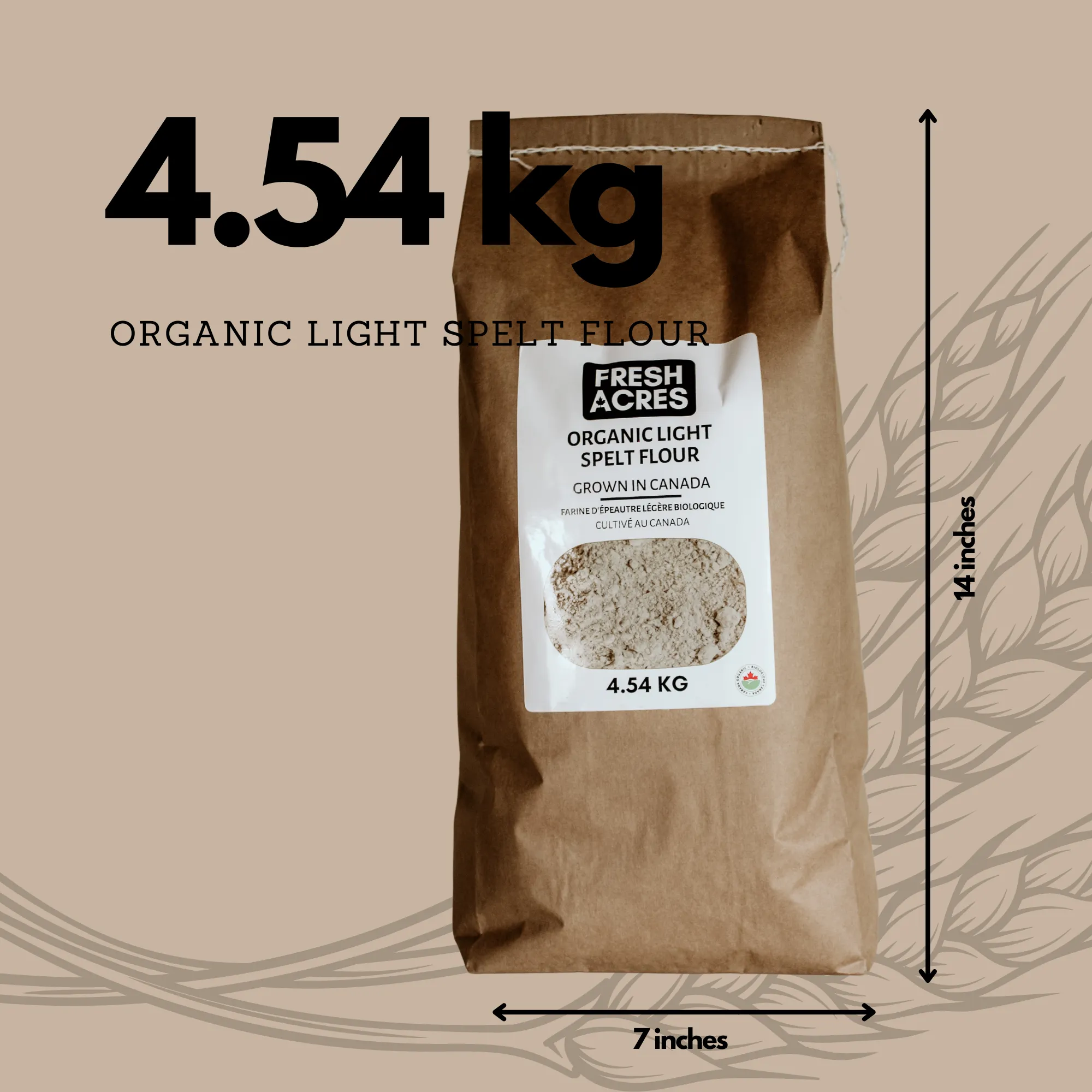 Organic Light Spelt Flour - 4.54kg (10lb)