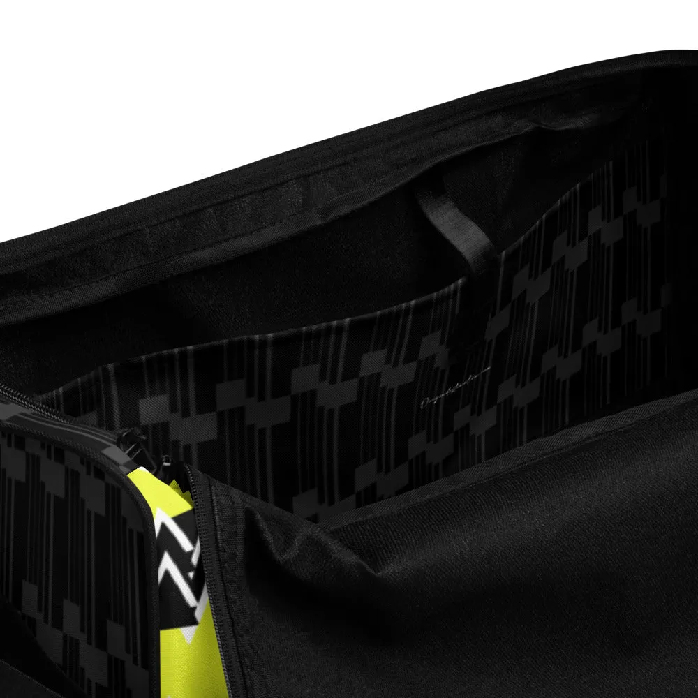 Origen Destination |On-Arrival Point of Origen Symbol-inspired Yellow Duffle bag