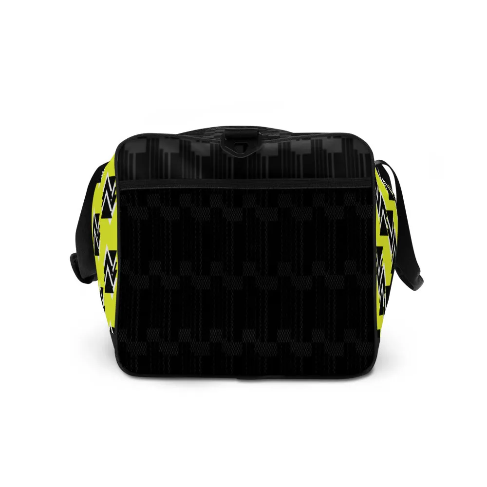 Origen Destination |On-Arrival Point of Origen Symbol-inspired Yellow Duffle bag