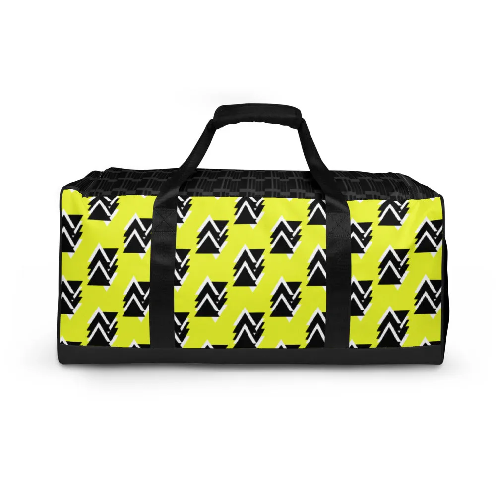 Origen Destination |On-Arrival Point of Origen Symbol-inspired Yellow Duffle bag