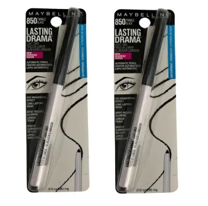 Pack of 2 Maybelline New York Lasting Drama Light Liner, Twinkle Black # 850
