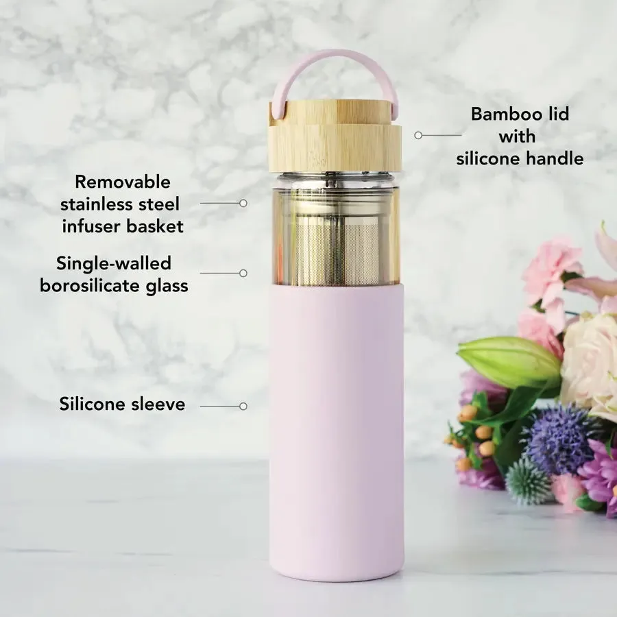 Paige Glass Travel Mug in Lavender by Pinky Up
