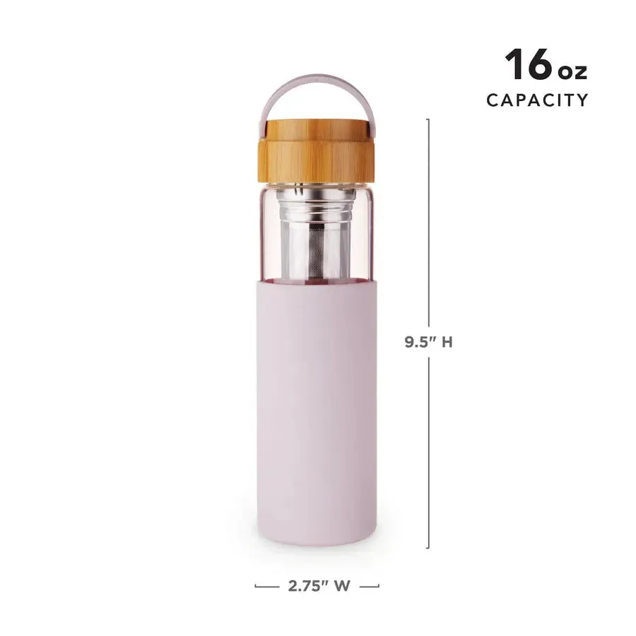 Paige Glass Travel Mug in Lavender by Pinky Up