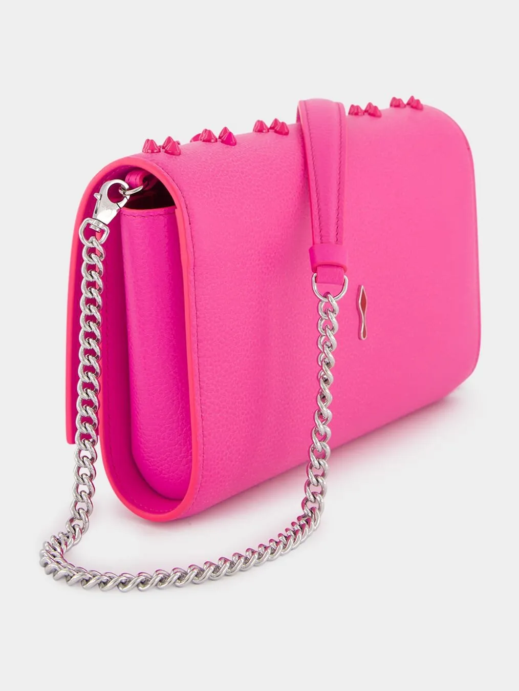 Paloma Stud-Embellished Leather Clutch Bag