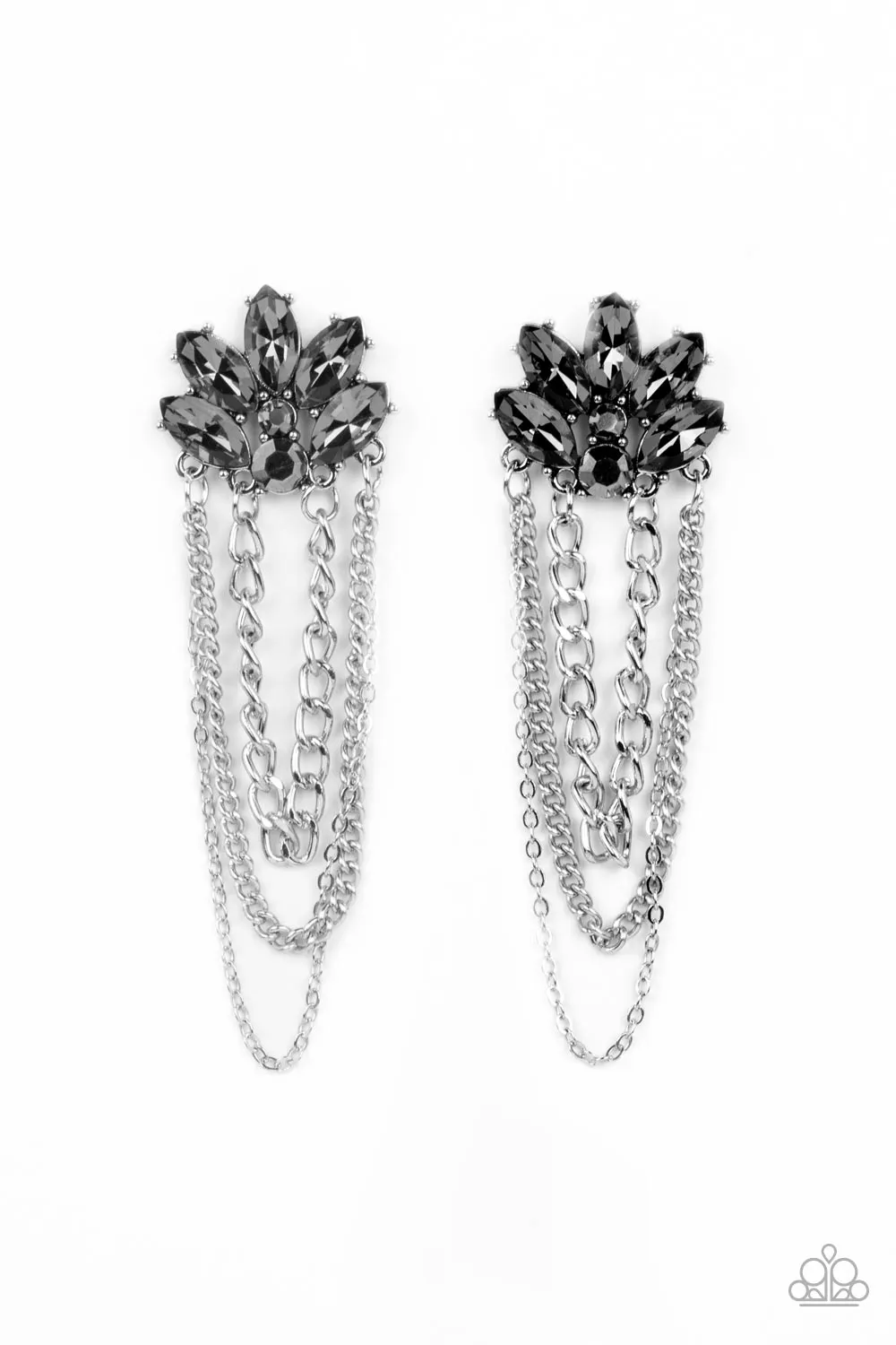 Paparazzi Reach for the SKYSCRAPERS - Silver Earrings
