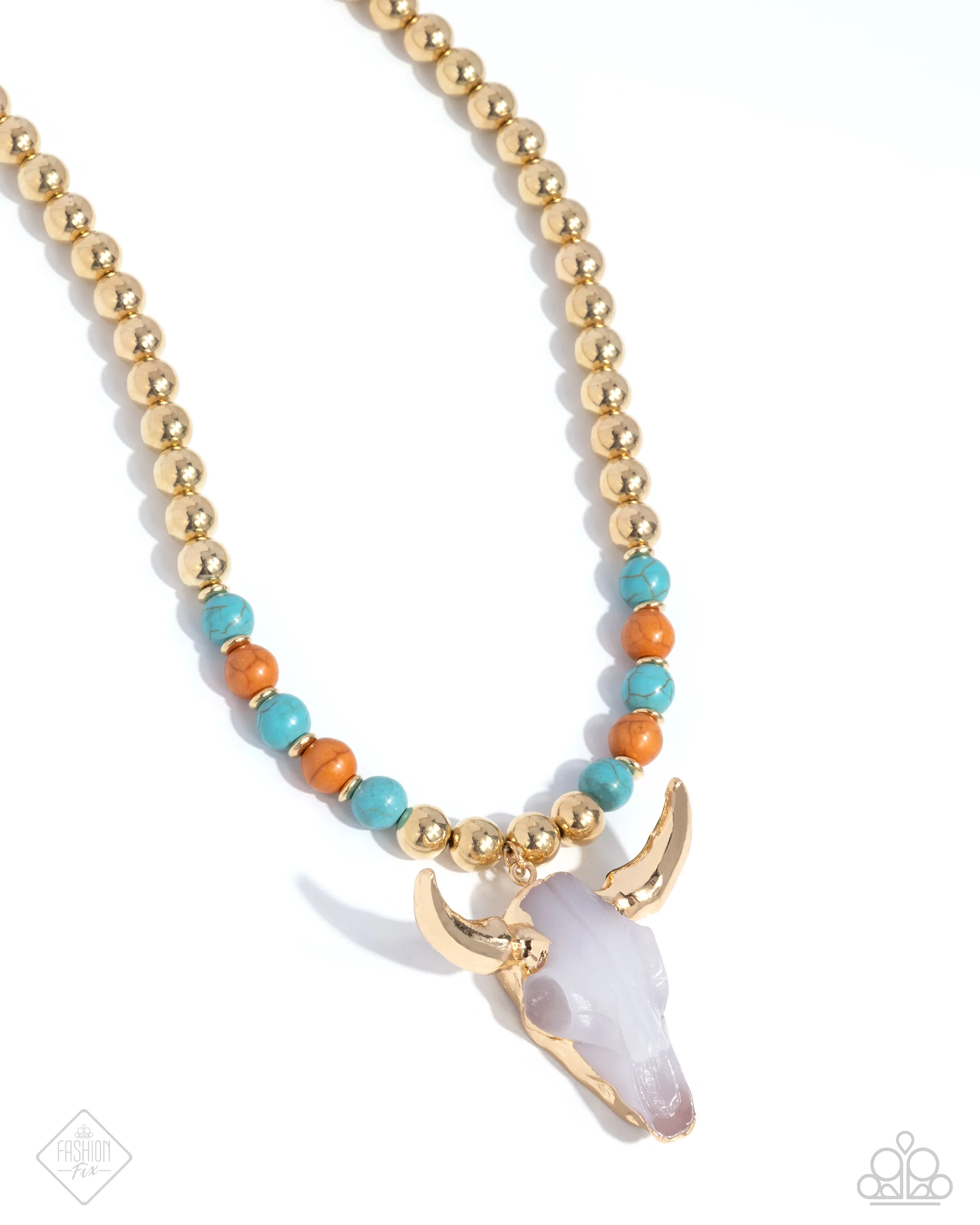 Paparazzi Timeless Texan - Gold Necklace (2024 November Fashion Fix)