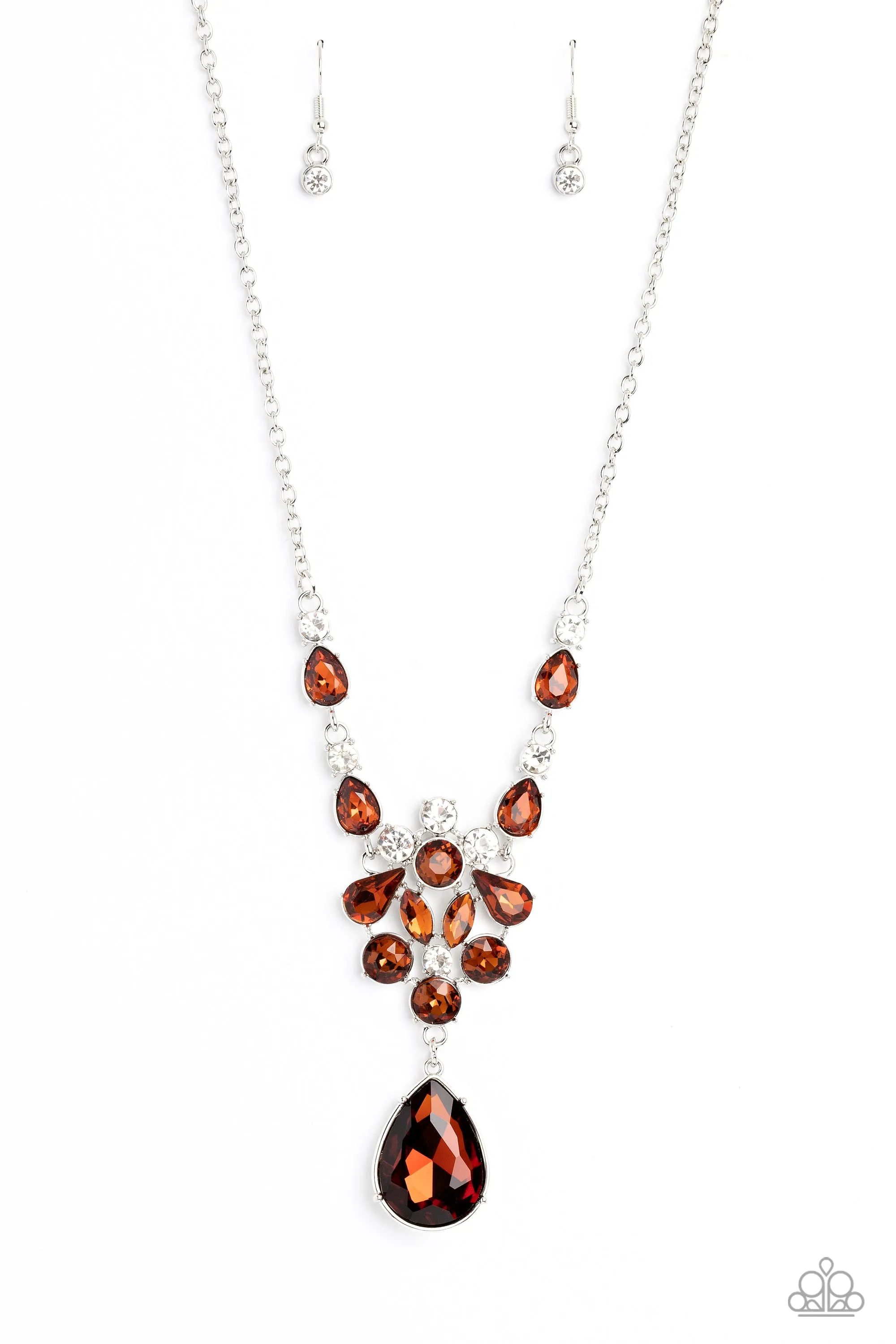 Paparazzi TWINKLE of an Eye - Brown Necklace