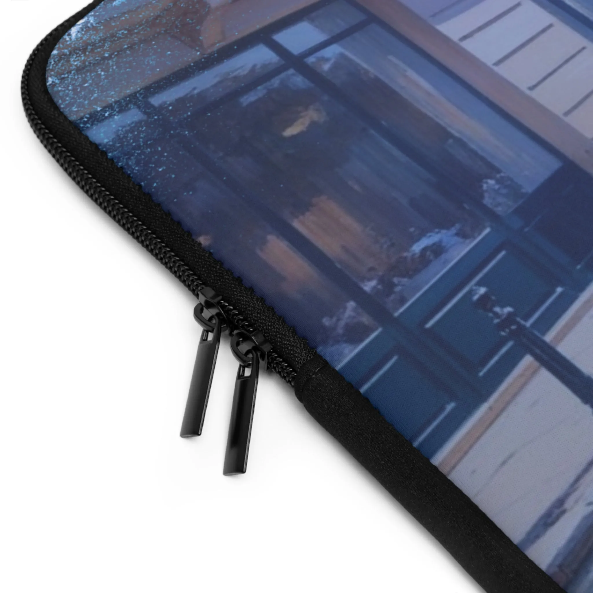 Parisian Stroll (Blue Gown) Laptop Sleeve