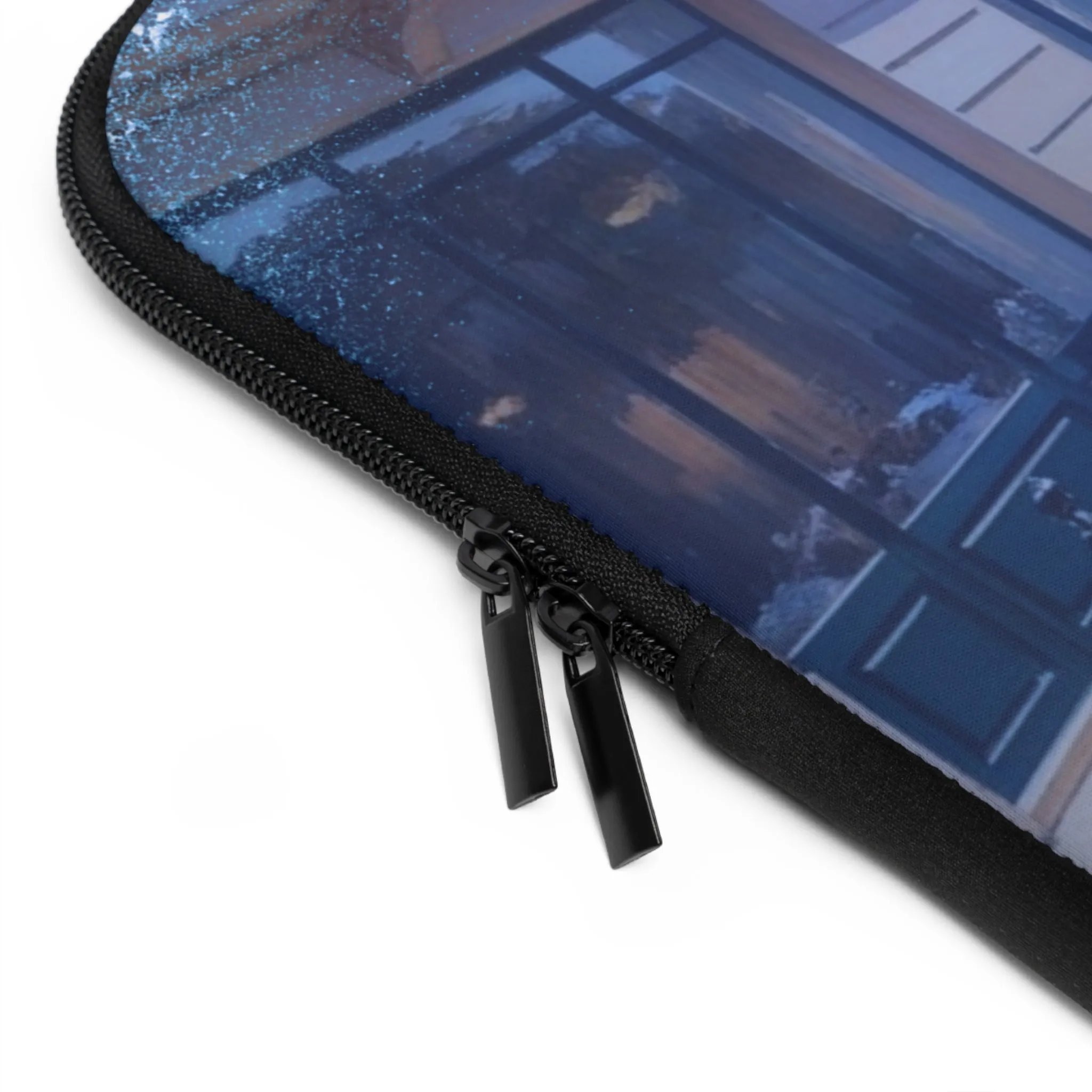 Parisian Stroll (Blue Gown) Laptop Sleeve