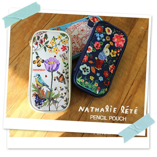 Pencil Pouch By Nathalie Lete - Rabbit