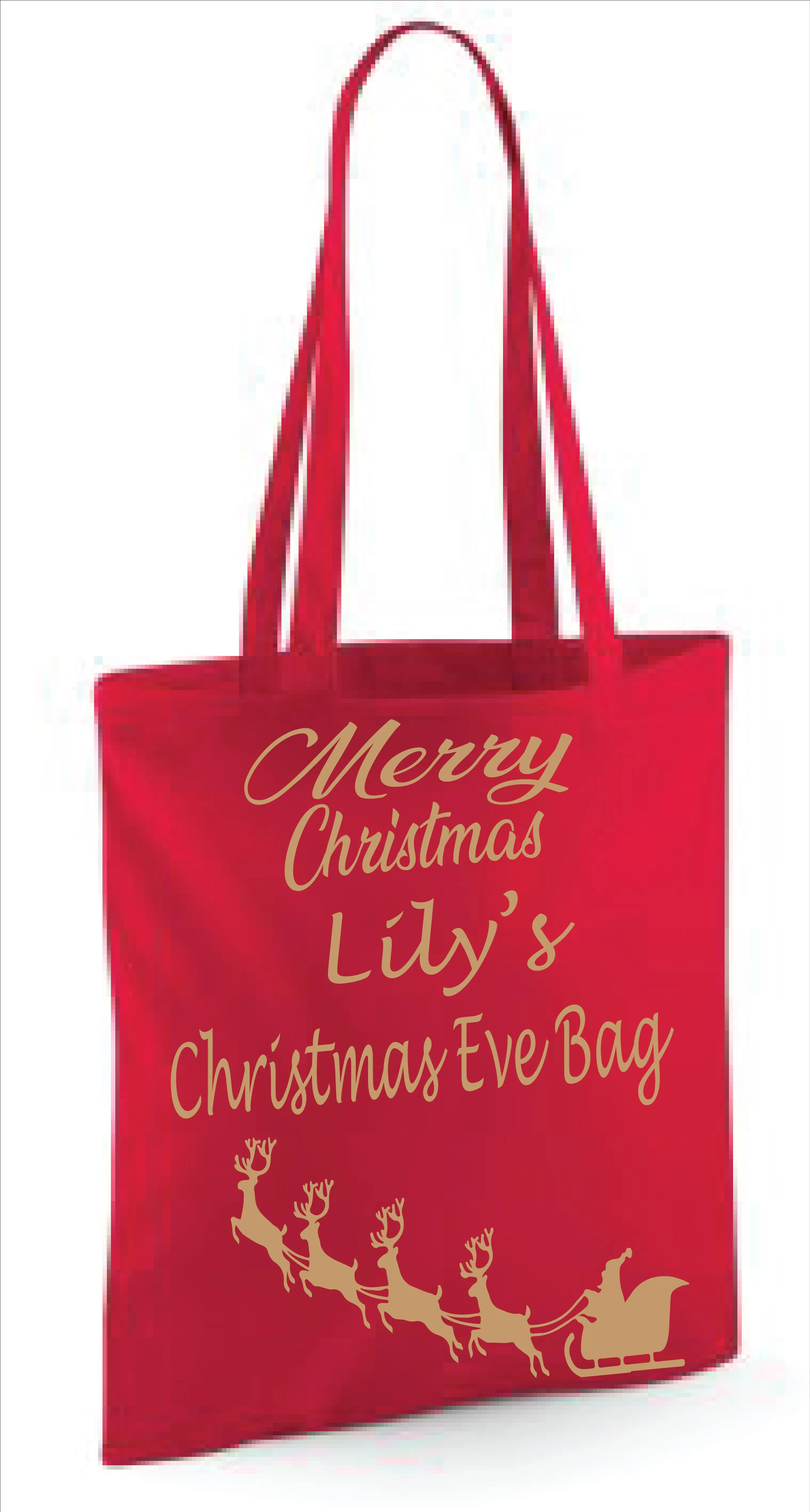 Personalised Christmas Eve Bag Gift Bag