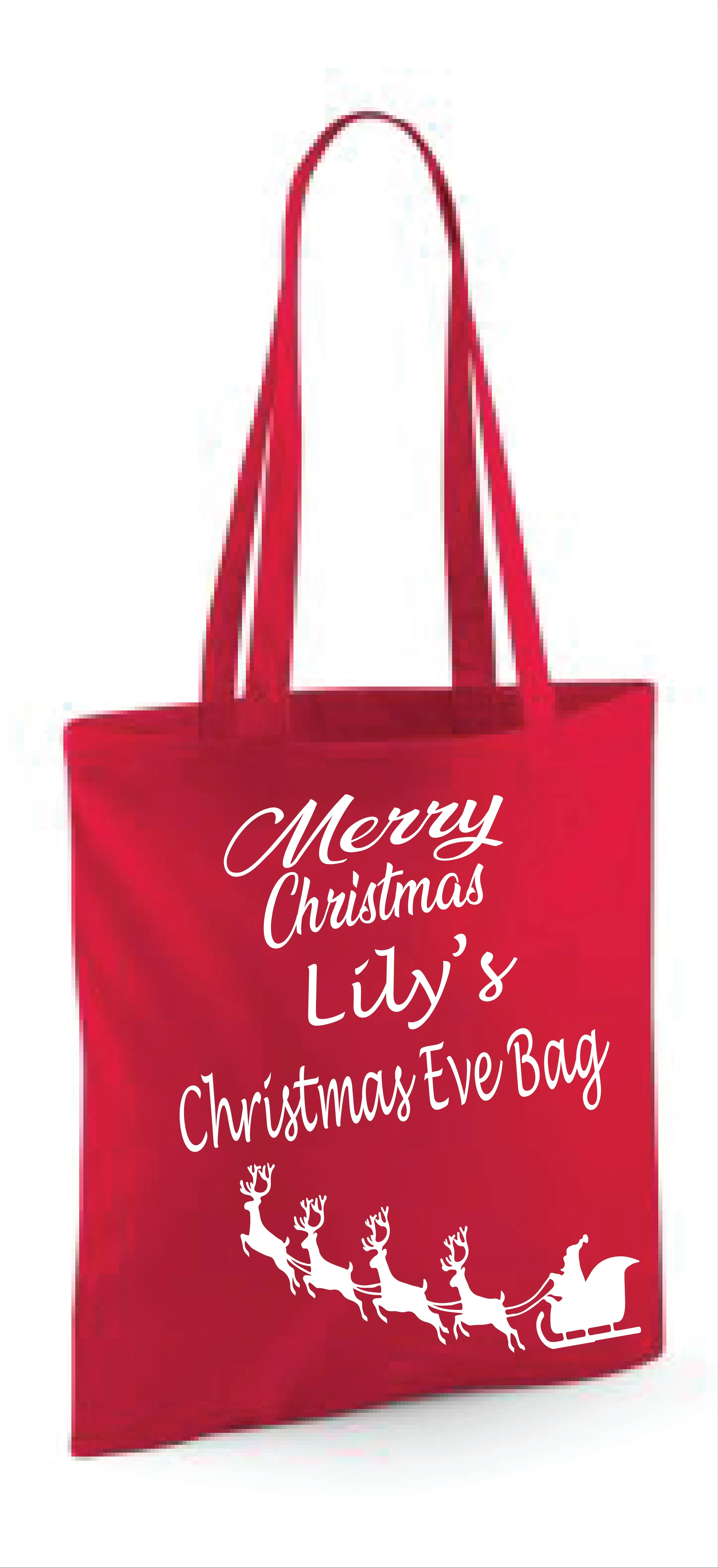 Personalised Christmas Eve Bag Gift Bag