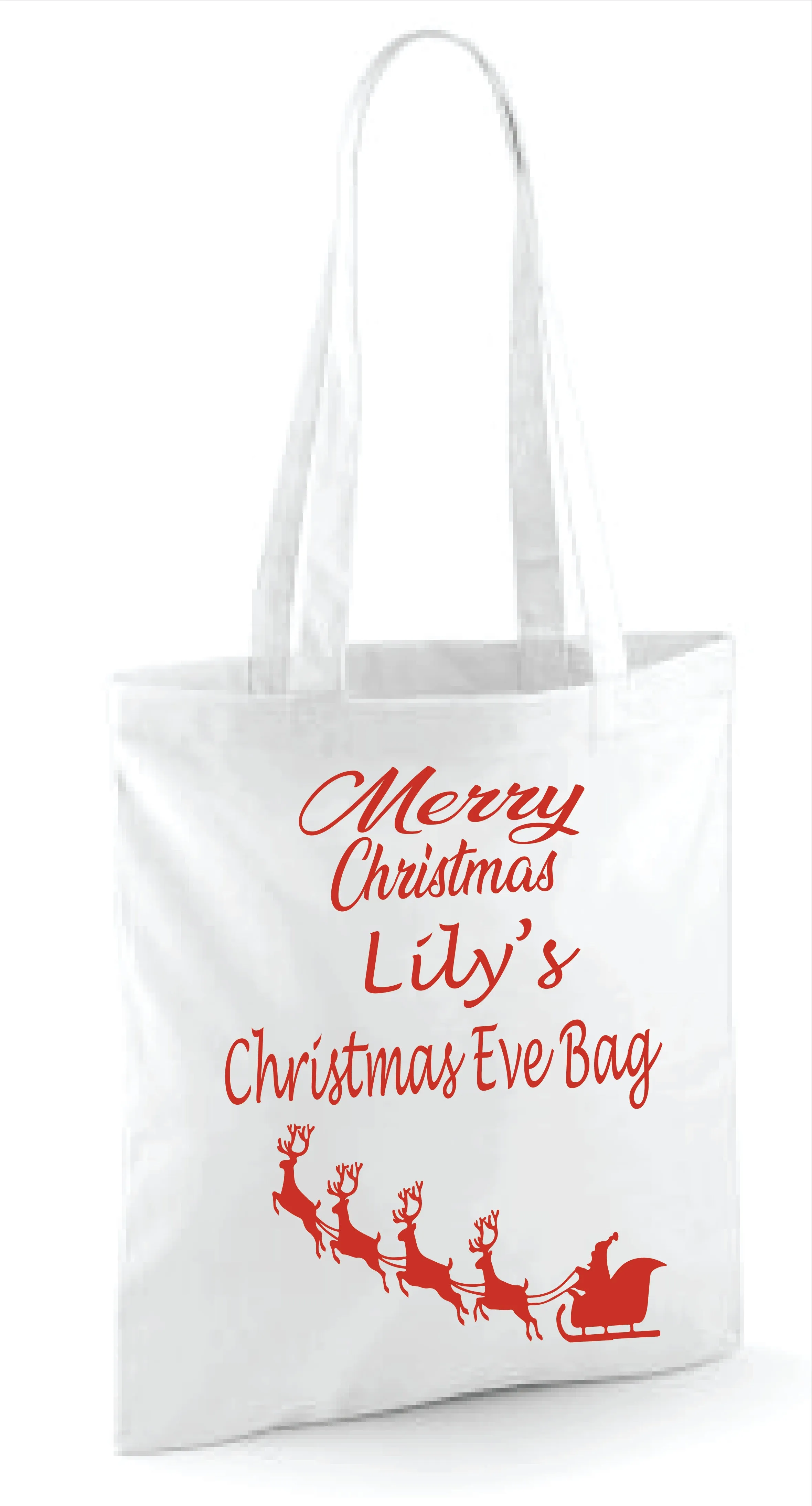 Personalised Christmas Eve Bag Gift Bag