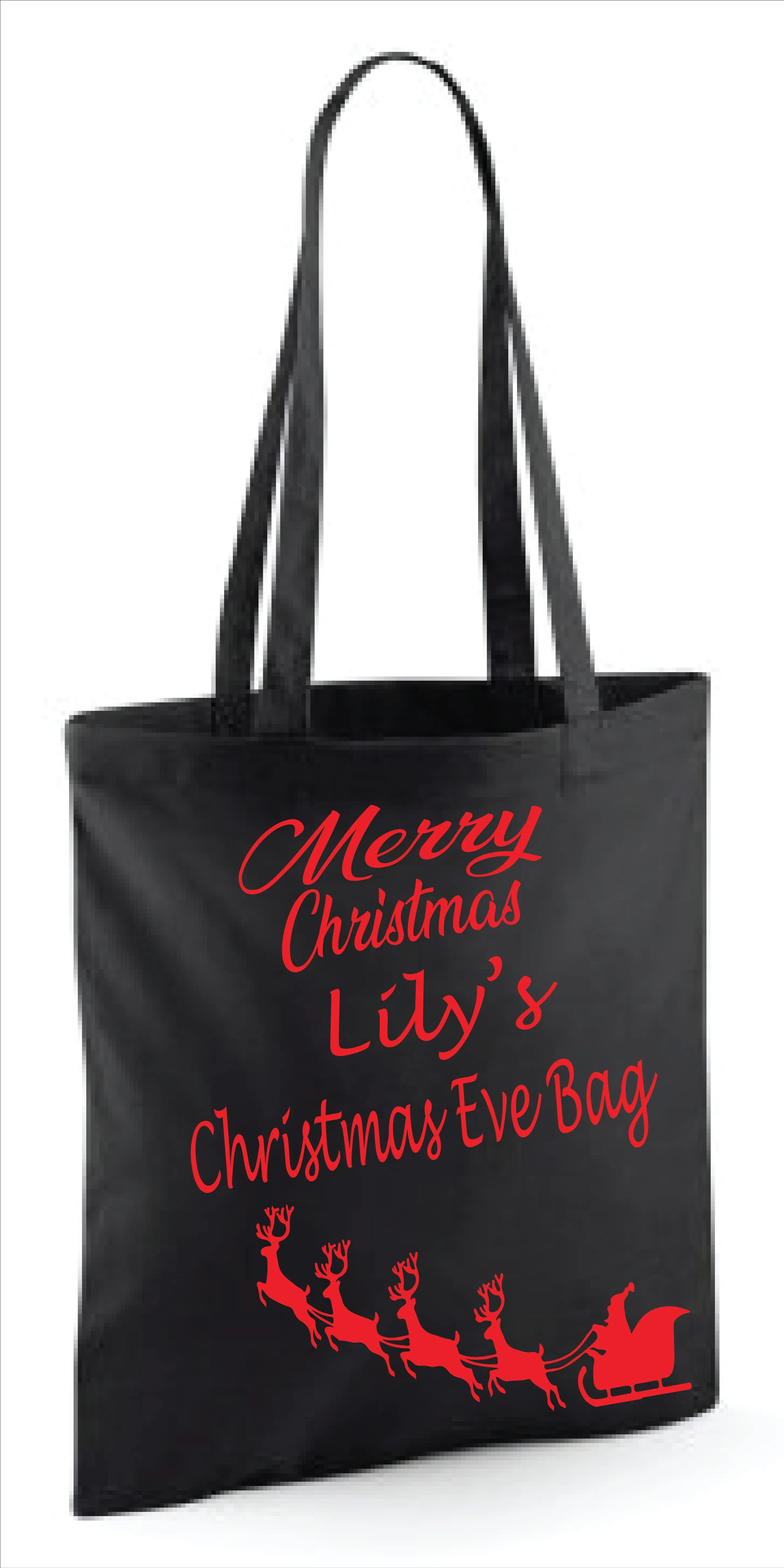 Personalised Christmas Eve Bag Gift Bag