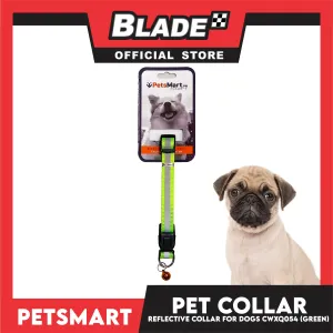 Pet Collar Reflective For Dogs (Green)with Bell  CWXQ054