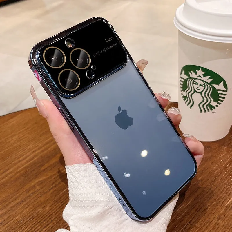 Phone Case with Lens Film Large Window