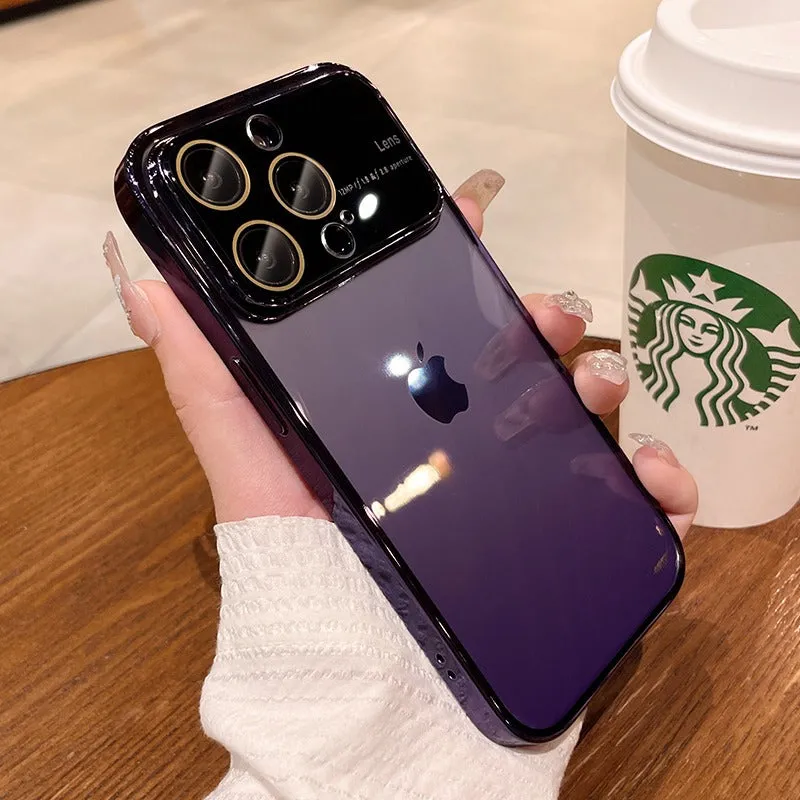 Phone Case with Lens Film Large Window