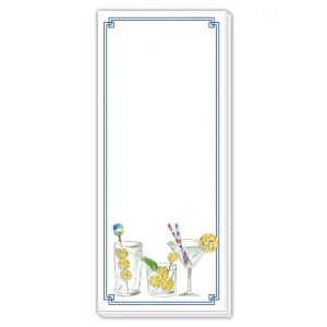 Pickleball Cocktails Skinny Notepad