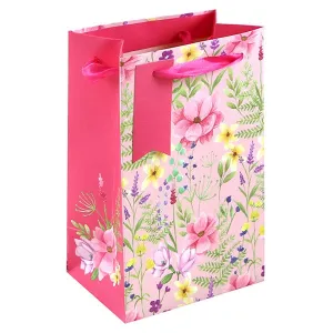 Pink Floral Perfume Bag