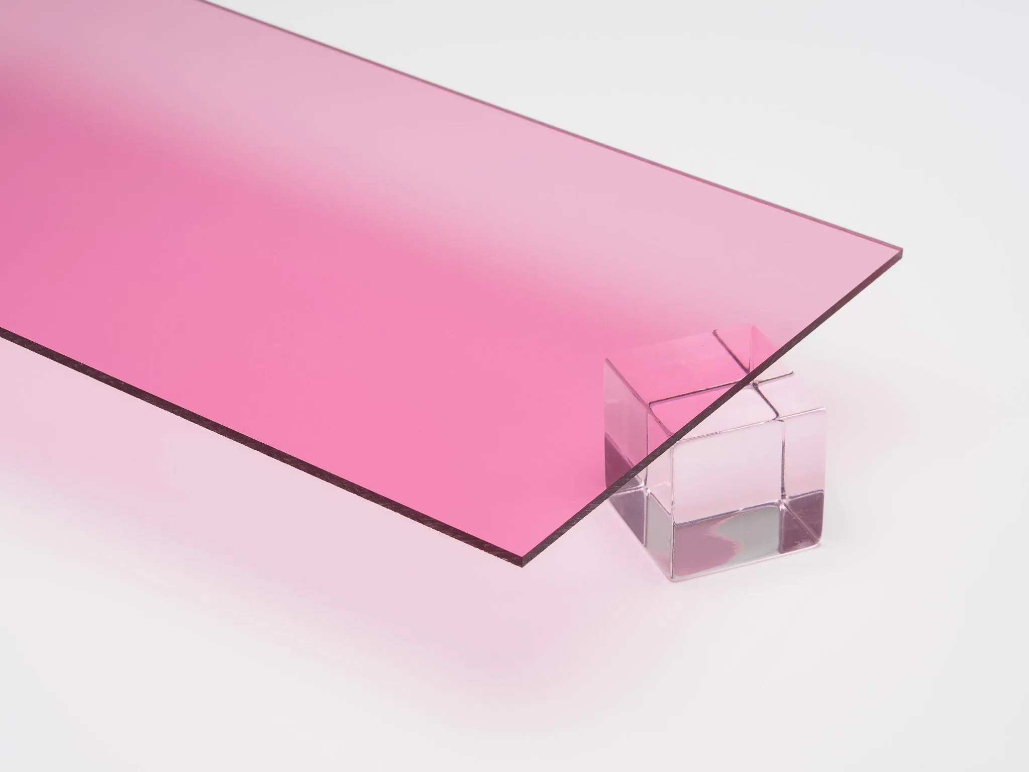 Pink Transparent Acrylic Sheet