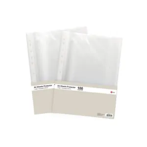 POP Bazic Sheet Protector A4 Clear 0.05mm - 100 Sheets