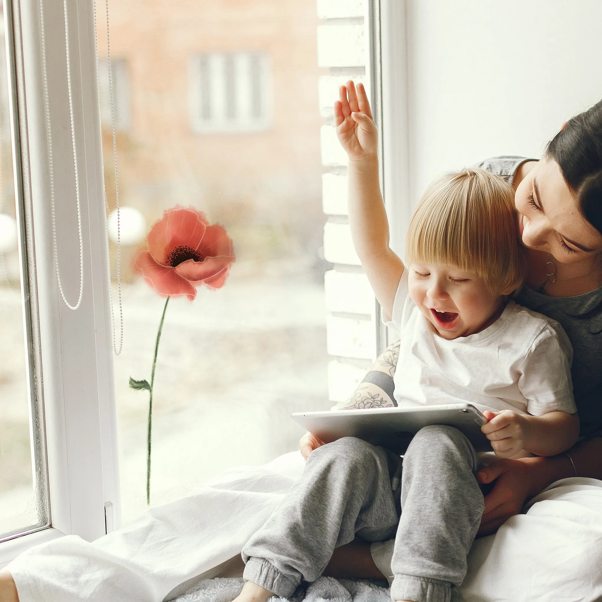 Poppy Window Sticker
