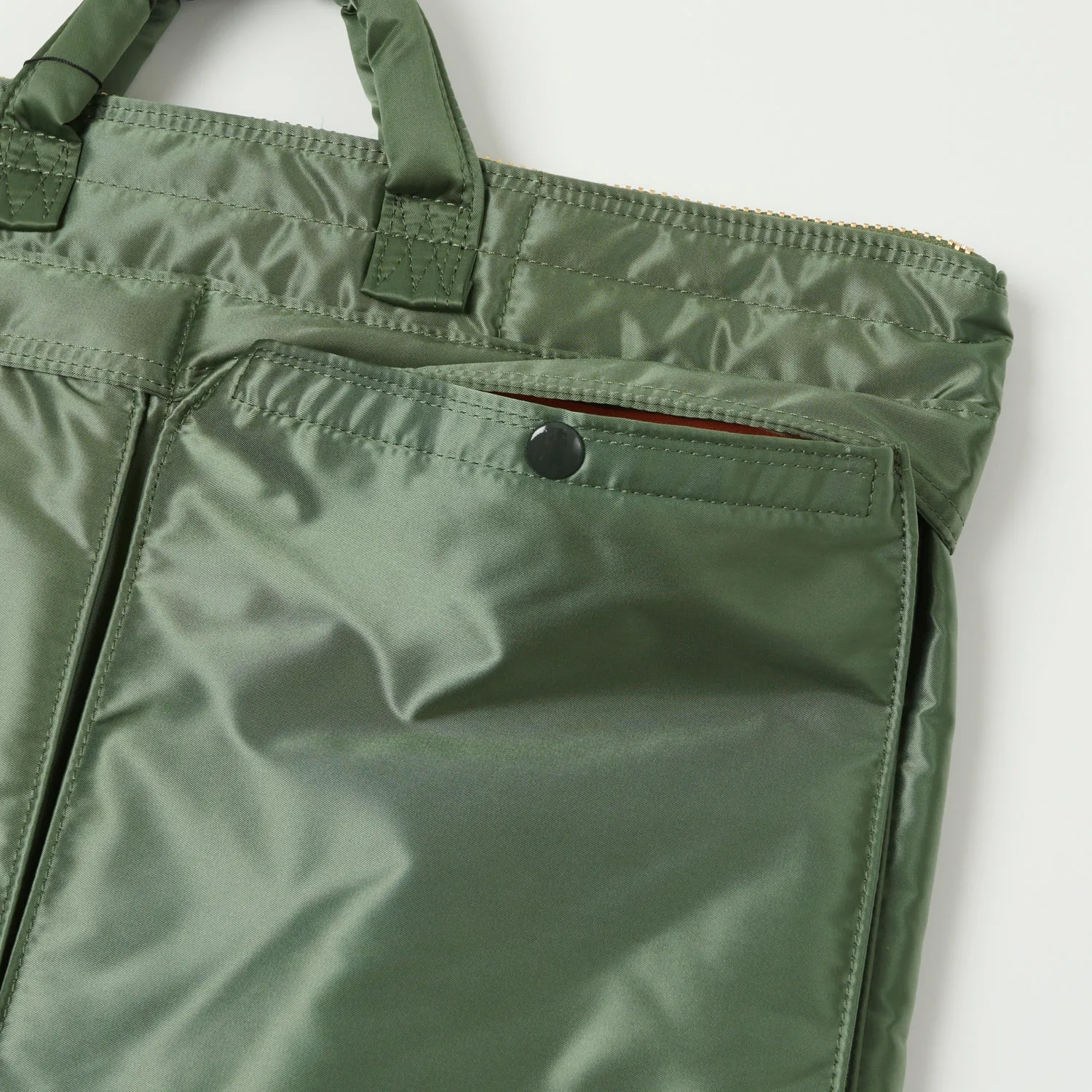 Porter-Yoshida & Co. Large Tanker Short Helmet Bag - Sage Green