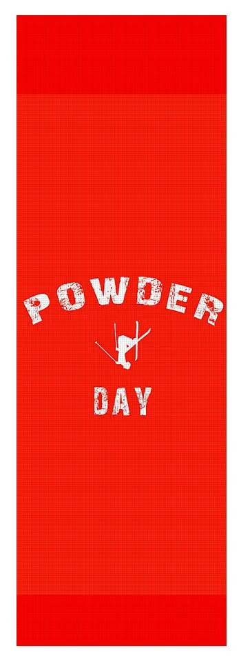 Powder Day Red - Yoga Mat