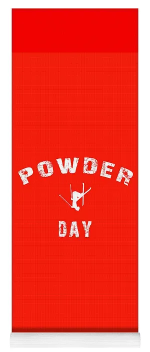 Powder Day Red - Yoga Mat