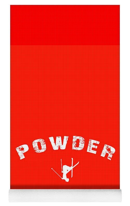 Powder Day Red - Yoga Mat