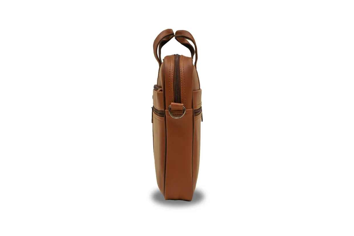 Premium Genuine Leather Laptop Bag for Men - Timeless Elegance & Durability