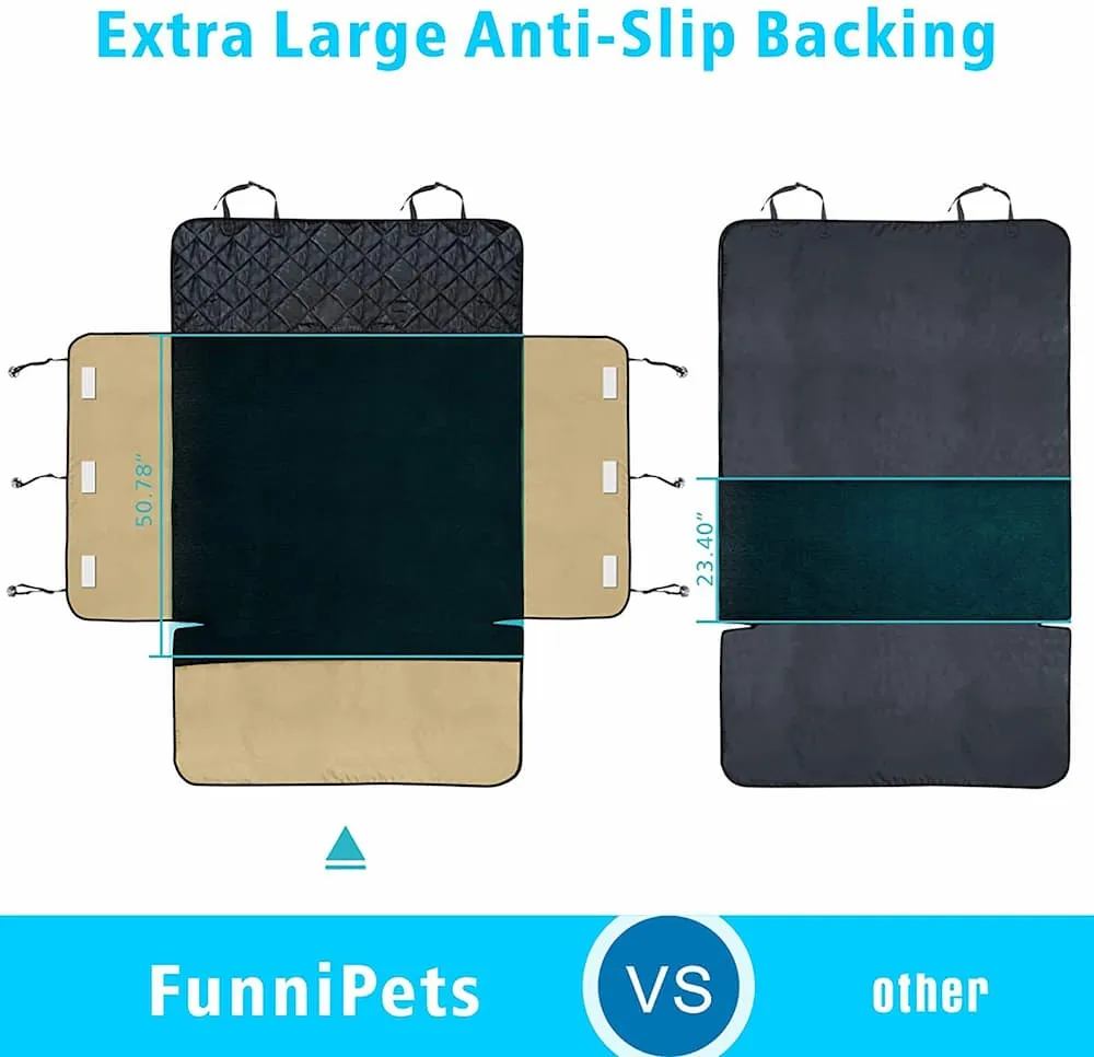 [PS07] SUV Cargo Liner for Dogs with Extra Side Flap and Bumper Flap - 55" x 91"