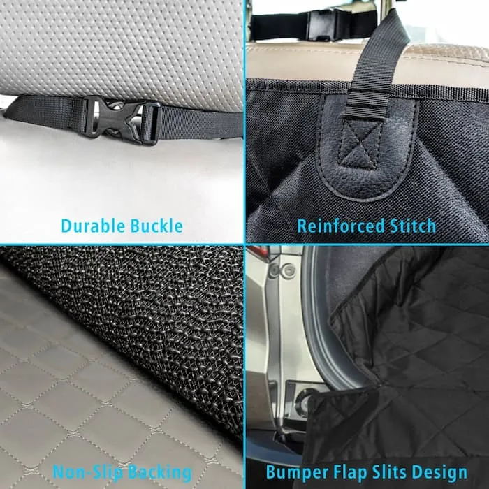 [PS07] SUV Cargo Liner for Dogs with Extra Side Flap and Bumper Flap - 55" x 91"