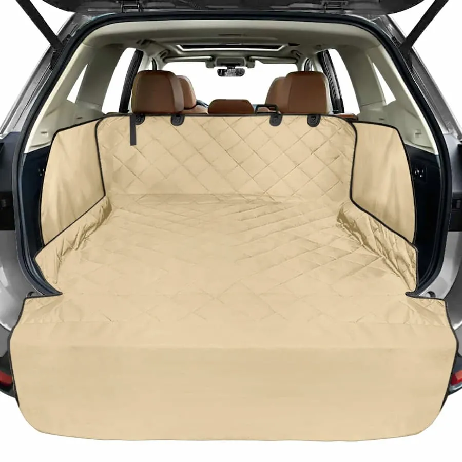 [PS07] SUV Cargo Liner for Dogs with Extra Side Flap and Bumper Flap - 55" x 91"