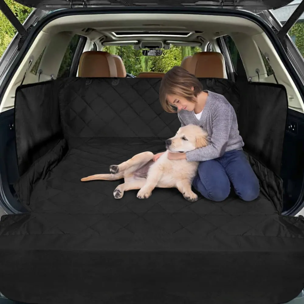 [PS07] SUV Cargo Liner for Dogs with Extra Side Flap and Bumper Flap - 55" x 91"