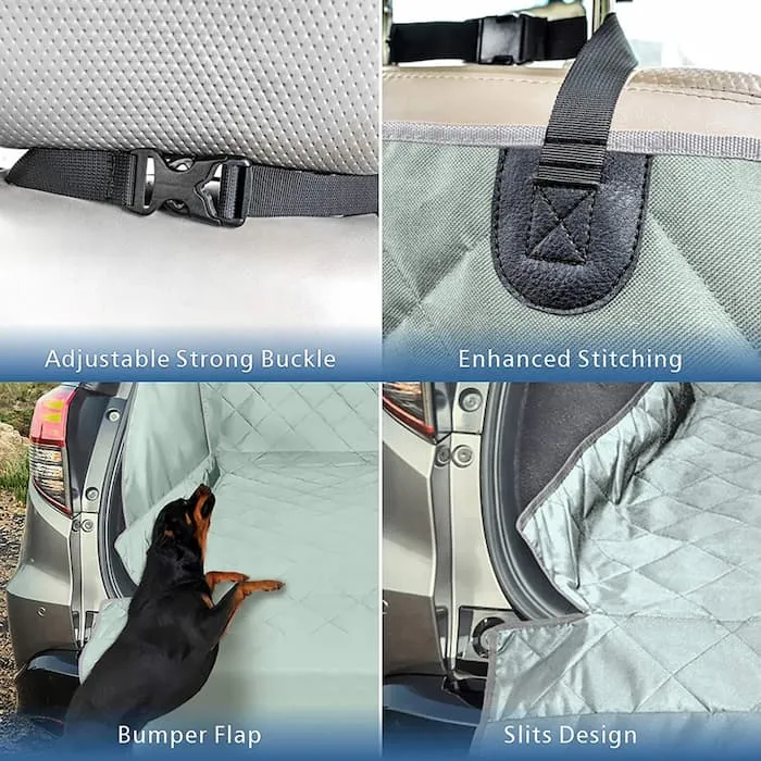 [PS07] SUV Cargo Liner for Dogs with Extra Side Flap and Bumper Flap - 55" x 91"