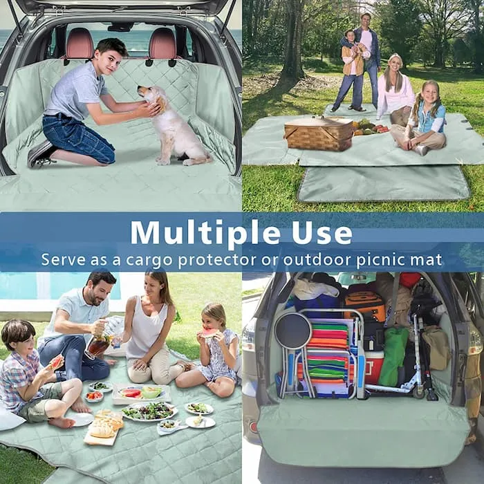 [PS07] SUV Cargo Liner for Dogs with Extra Side Flap and Bumper Flap - 55" x 91"