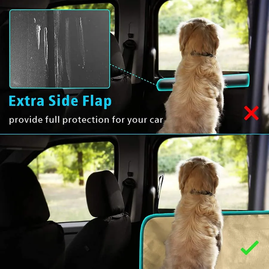 [PS07] SUV Cargo Liner for Dogs with Extra Side Flap and Bumper Flap - 55" x 91"