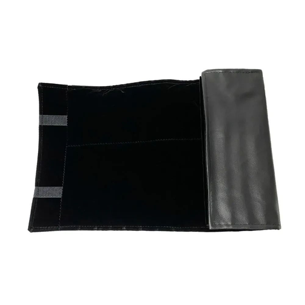 PU Leather Necklace Jewelry Travel Roll Wrap Rolls Wraps Organizer Storage Jewelry Display