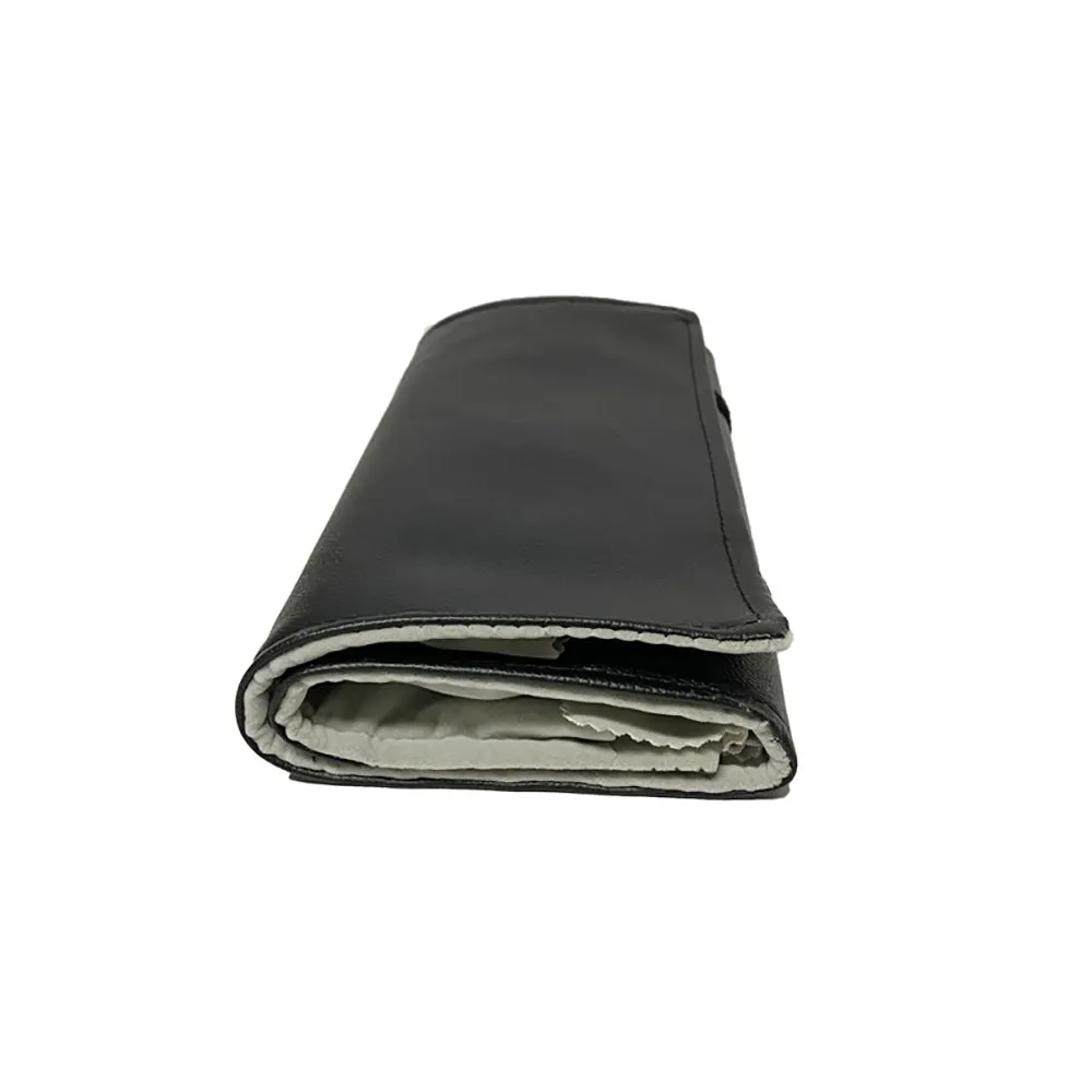 PU Leather Necklace Jewelry Travel Roll Wrap Rolls Wraps Organizer Storage Jewelry Display