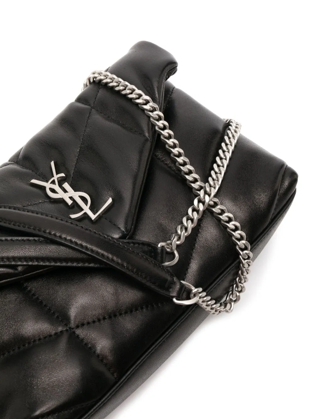 Puffer toy leather shoulder bag
