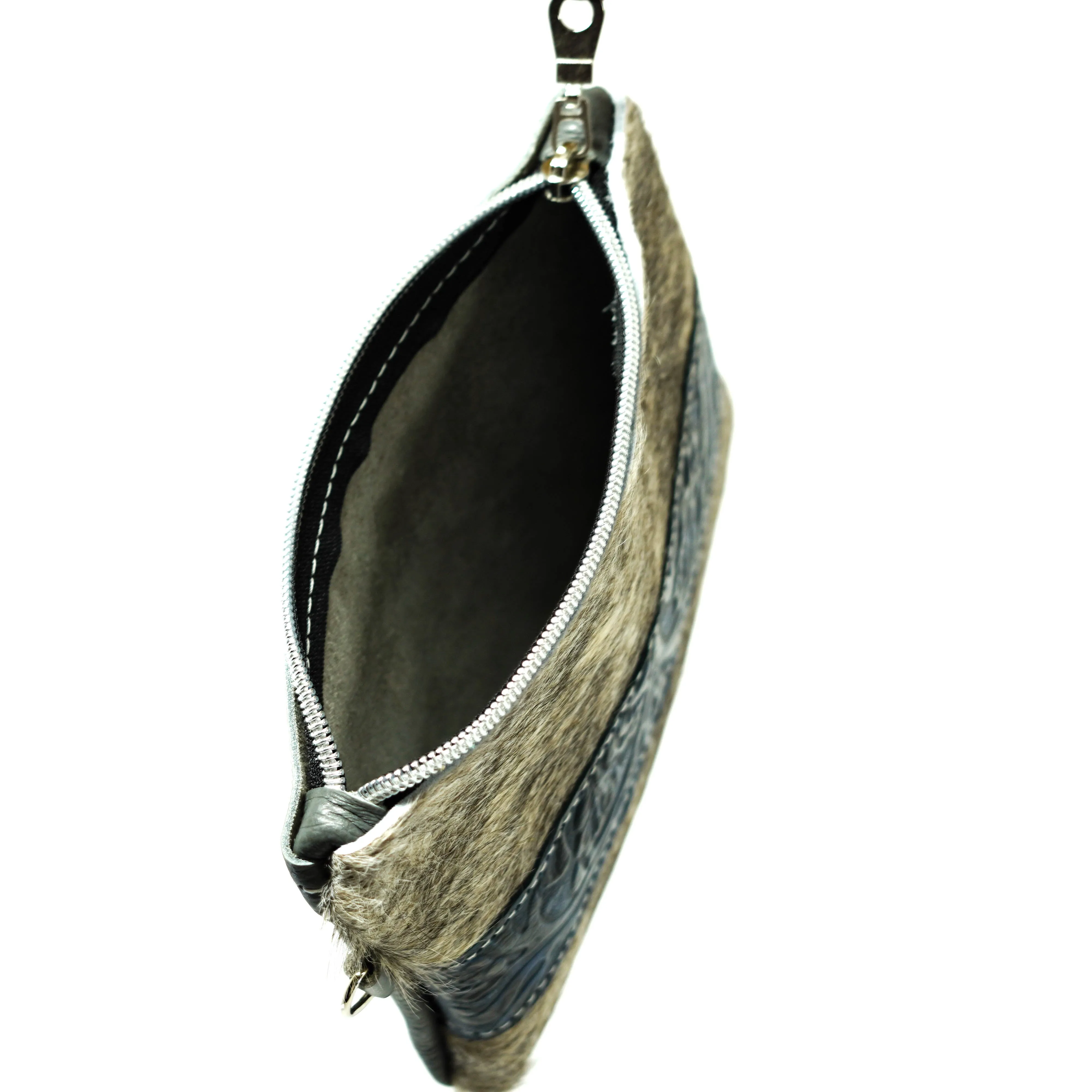 Purse Organizer - Grey Brindle w/ Midnight Caracole